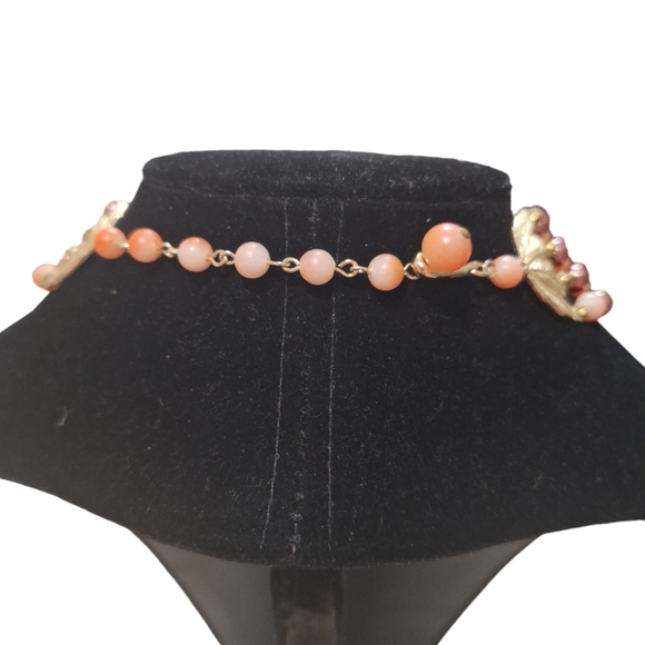 Vintage Japan Four Strand Necklace 14-17" Multi Pink Graduated Beads Hook Clasp - Picture 2 of 6